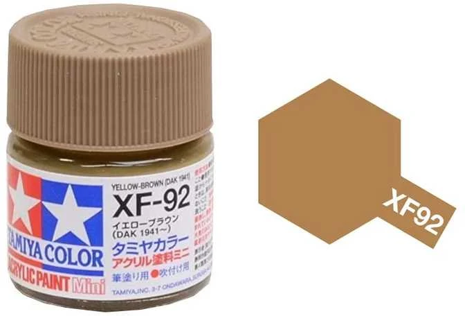 Tamiya XF-92 DAK geltonai rudi akriliniai dažai 10 ml