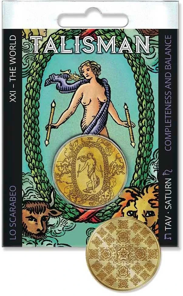 Taro talismanas Pasaulis Lo Scarabeo – hipoalerginis, be nikelio, Nordic Gold