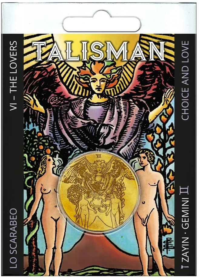 Taro Kolekcionuojamas Talismano Monetas - Lo Scarabeo The Lovers 31 × 2,25 mm, 20 g
