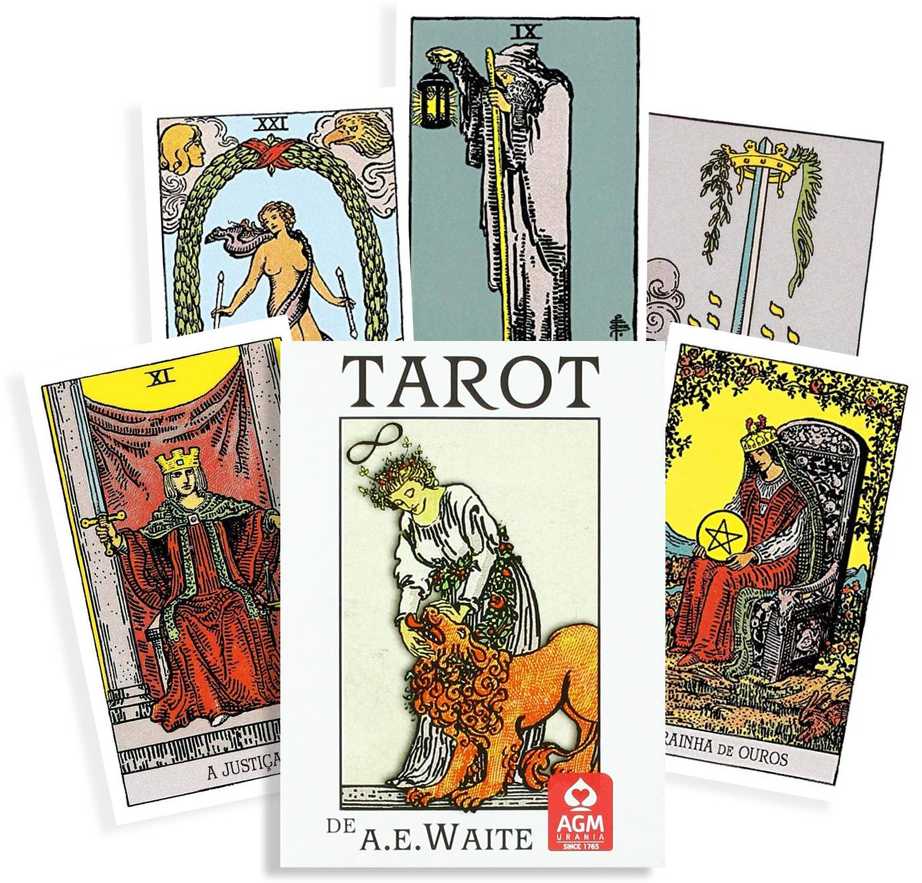 AGM Taro kortų rinkinys - DE A.E. Waite 78 Kortos 57x89mm su Instrukcijų Knygele