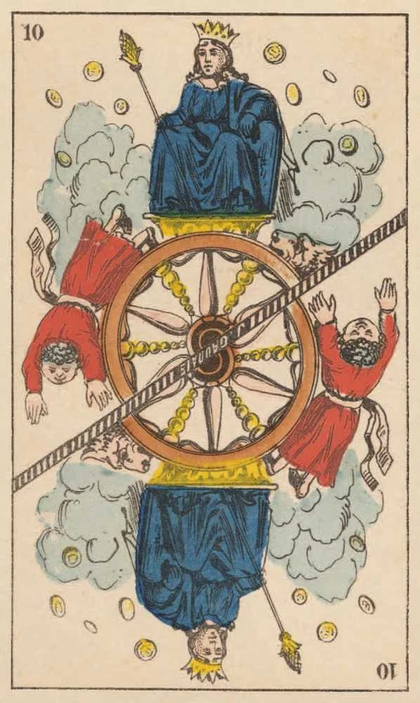 Lo Scarabeo Taro kortos - Tarot de Besancon Gaudais Riboto Leidimo 78 Kortos 64x107mm