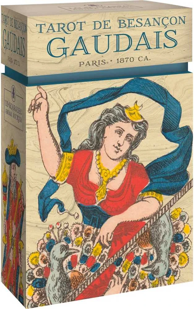 Lo Scarabeo Taro kortos - Tarot de Besancon Gaudais Riboto Leidimo 78 Kortos 64x107mm
