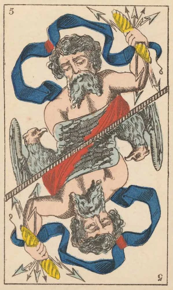 Lo Scarabeo Taro kortos - Tarot de Besancon Gaudais Riboto Leidimo 78 Kortos 64x107mm
