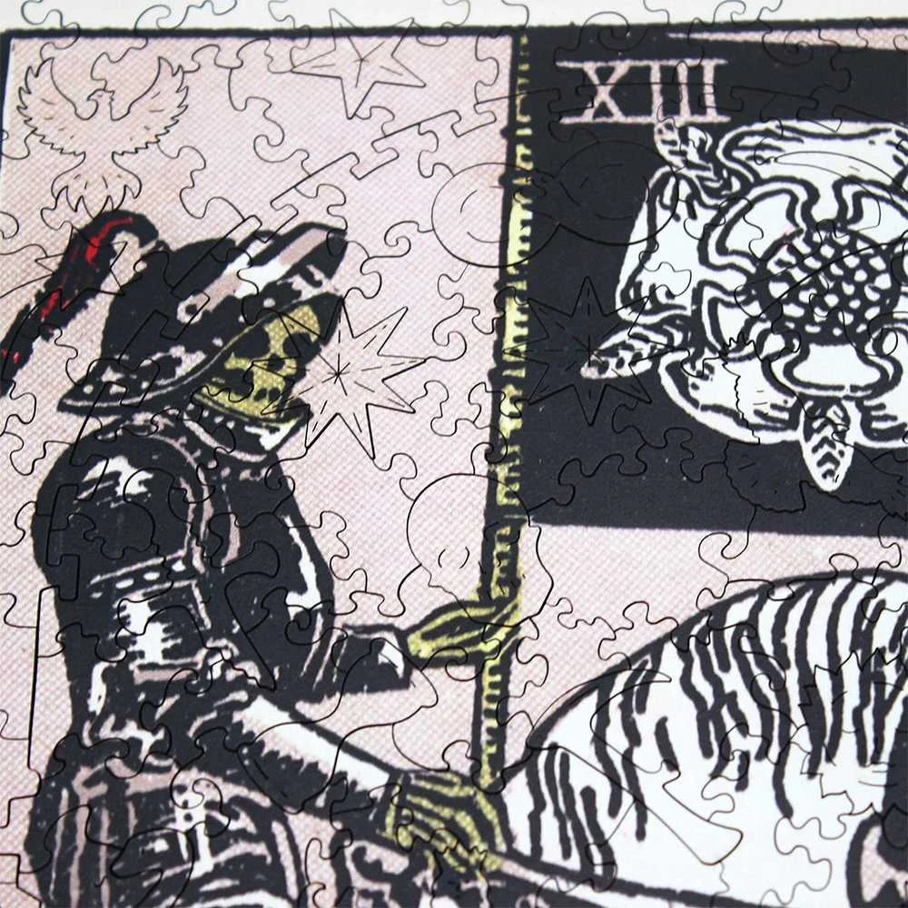 Fantasy Puzzles Taro Mirtis (Rider–Waite) medinė dėlionė 250 det., unikalių formų