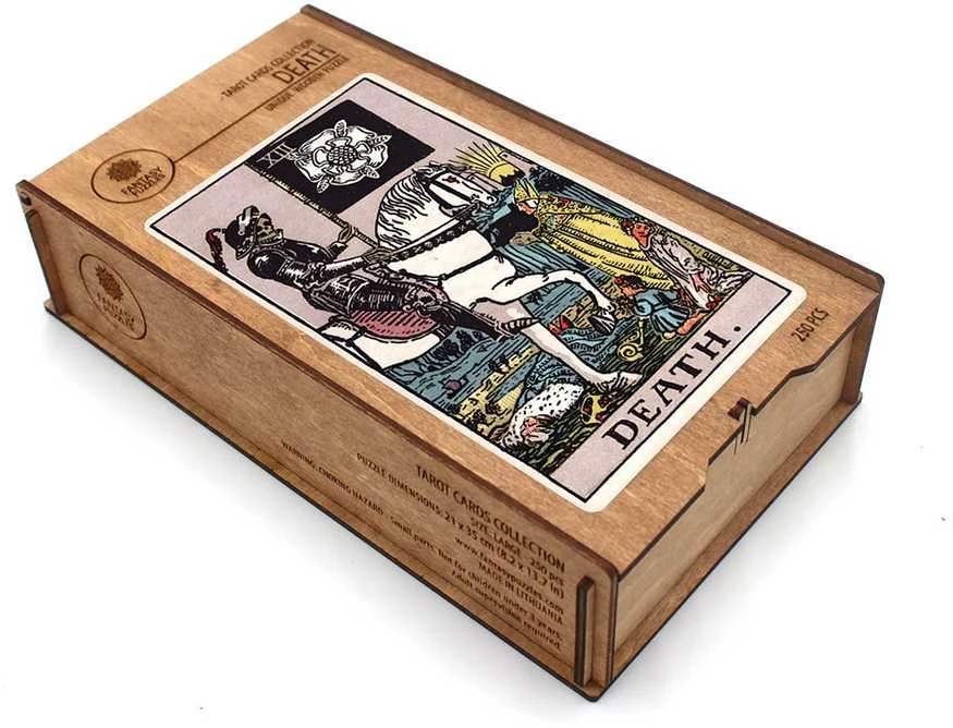 Fantasy Puzzles Taro Mirtis (Rider–Waite) medinė dėlionė 250 det., unikalių formų