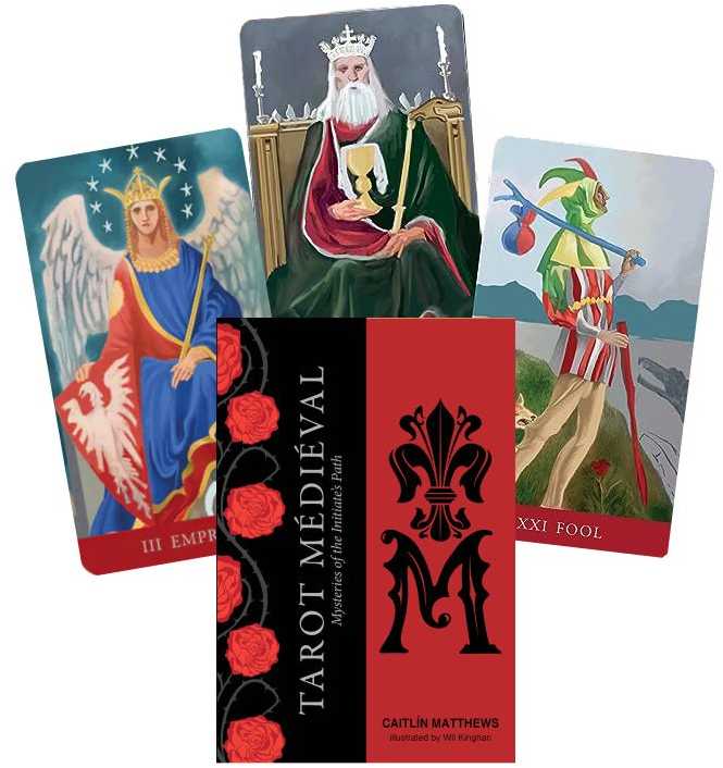 KNYGA Schiffer Publishing Tarot Medieval Kortos