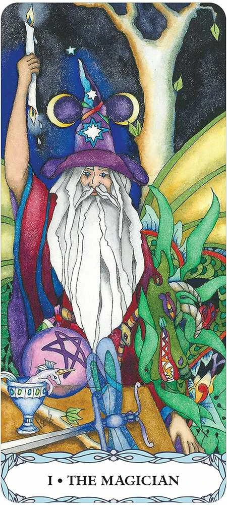 US Games Systems Tarot Of A Moon Garden Borderless Kortos