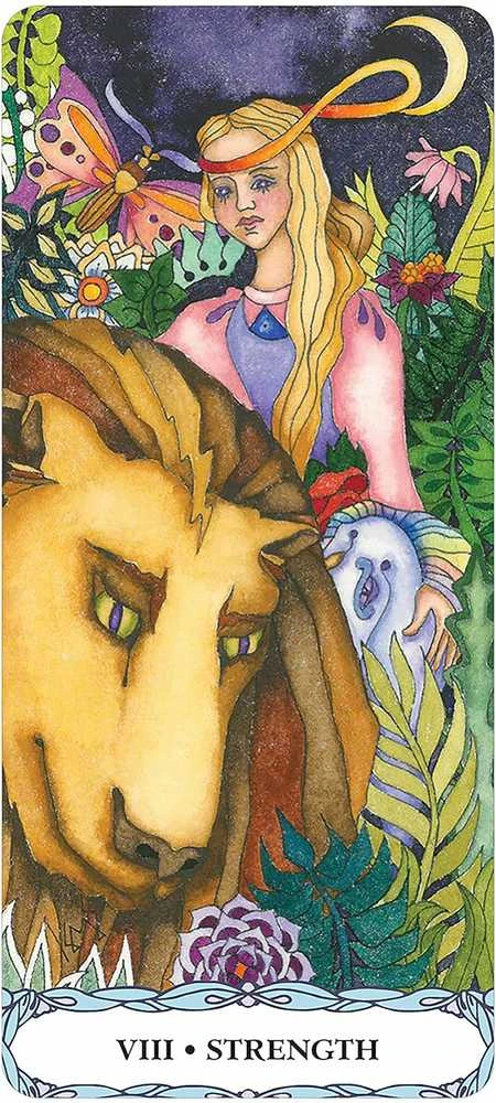 US Games Systems Tarot Of A Moon Garden Borderless Kortos