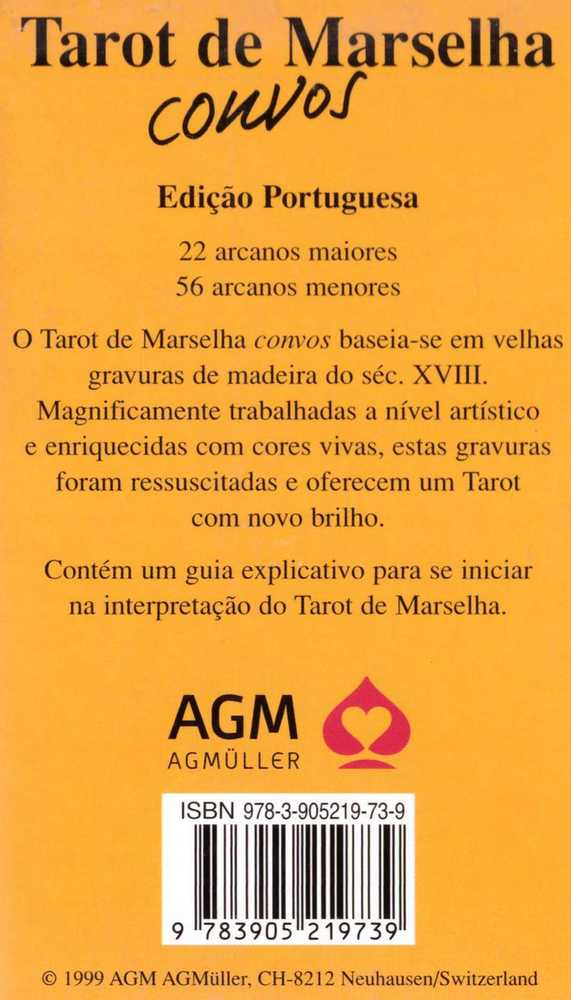 AGM Taro kortų rinkinys - Marselio Tarot Convos 78 Kortos 7.5x12.5 cm 238 g