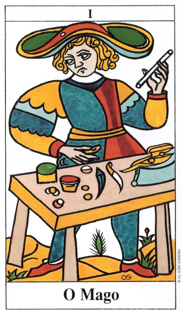 AGM Taro kortų rinkinys - Marselio Tarot Convos 78 Kortos 7.5x12.5 cm 238 g