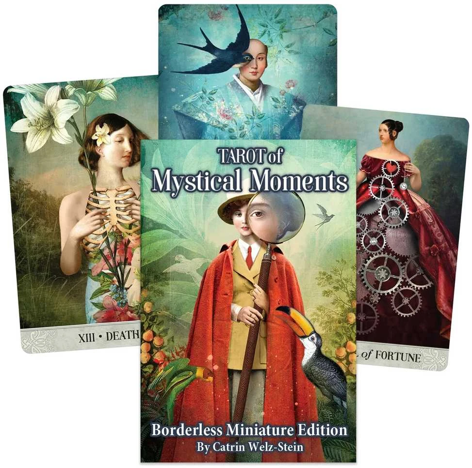 Us Games Systems Taro kortų rinkinys - Tarot mistiškų akimirkų be rėmelio mini 84 kortos 5x7.5 cm