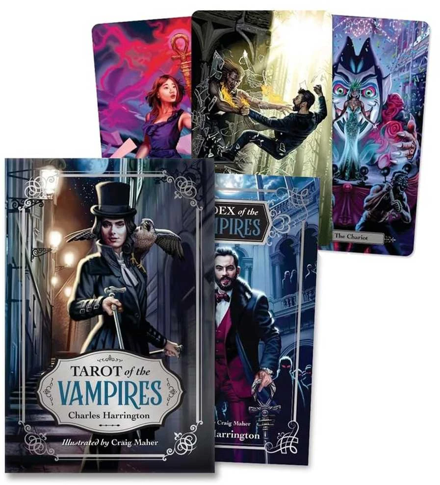 Kortų Rinkinys - Llewellyn Vampyrų Tarot 78 Kortos 240 Puslapių Knyga