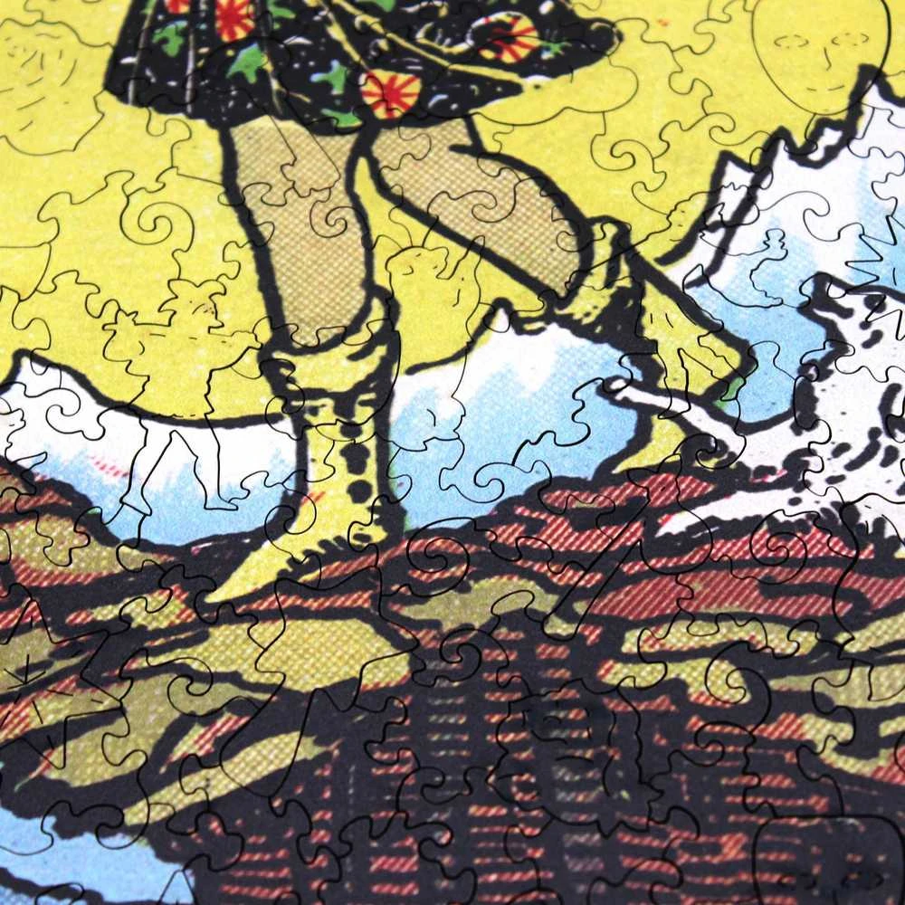 Fantasy Puzzles Taro Kvailys (Rider–Waite) medinė dėlionė, 250 det., rankų darbo, suaugusiems