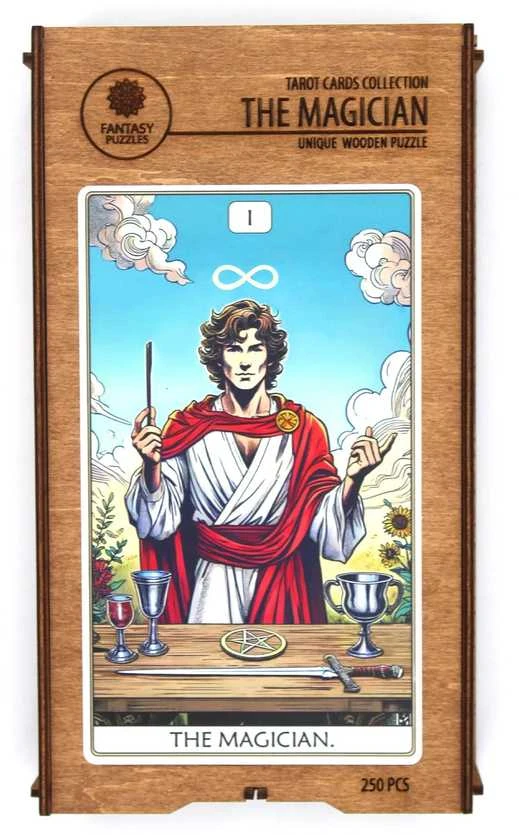 Dėlionė Iš Medžio Tarot: The Magician (250 detalių) Fantasy Puzzles