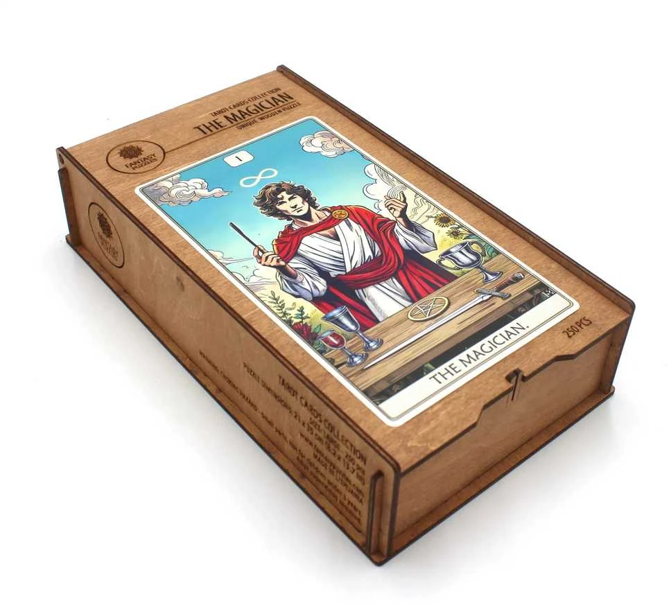 Dėlionė Iš Medžio Tarot: The Magician (250 detalių) Fantasy Puzzles