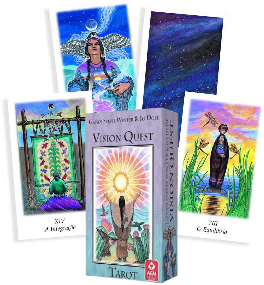 AGM Taro kortų rinkinys - Vision Quest Tarot 78 Kortos 7.5x12.5 cm 278 g