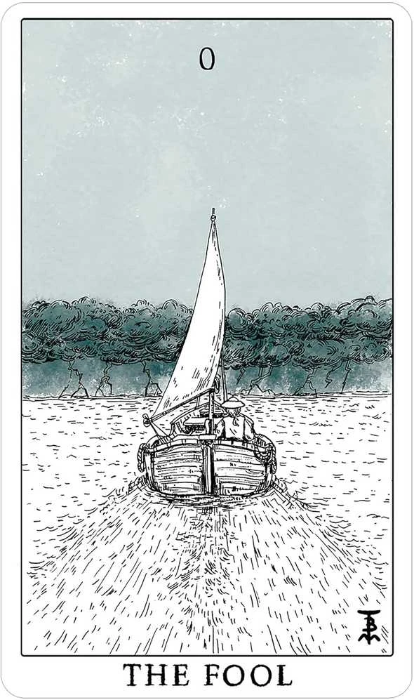 Us Games Systems Taro kortų rinkinys - Tempest Tarot Deck 78 Kortos ir 72 Puslapių Gidas, 12.5x7.5x3.5 cm