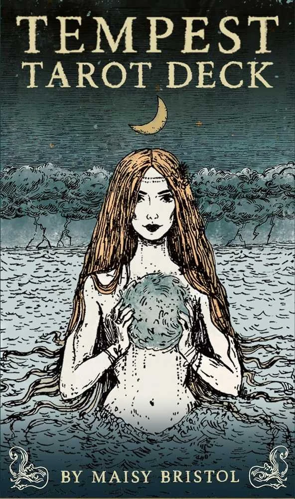 Us Games Systems Taro kortų rinkinys - Tempest Tarot Deck 78 Kortos ir 72 Puslapių Gidas, 12.5x7.5x3.5 cm