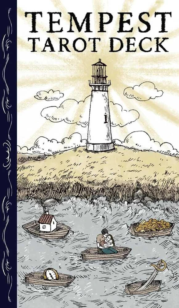 Us Games Systems Taro kortų rinkinys - Tempest Tarot Deck 78 Kortos ir 72 Puslapių Gidas, 12.5x7.5x3.5 cm