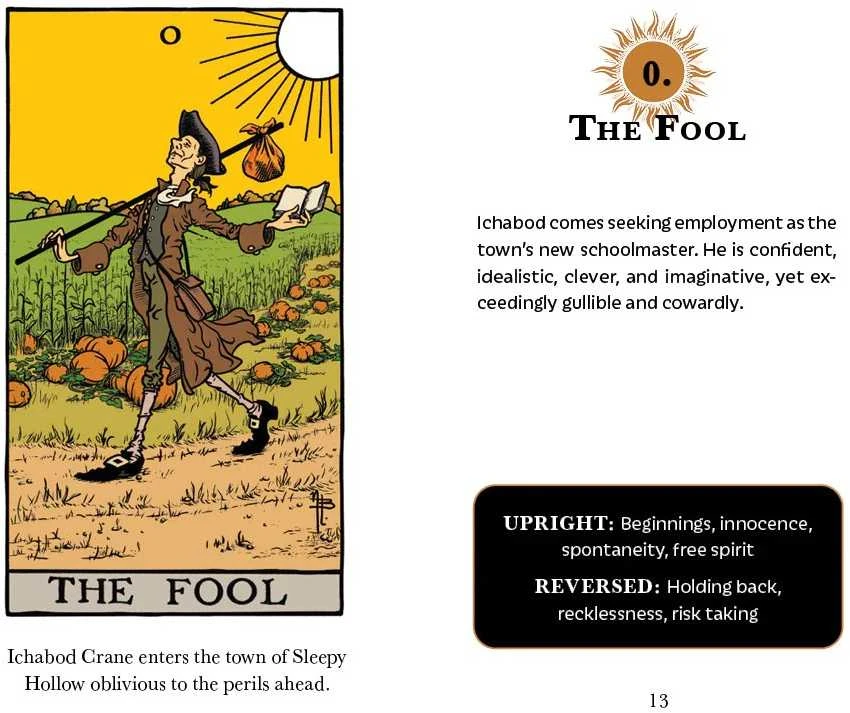 The Legend of Sleepy Hollow Tarot Kortos Schiffer Publishing