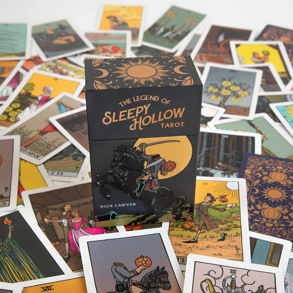 Schiffer Publishing Sleepy Hollow Legenda – gotikinė Taro kaladė, 78 kortos + vadovas (EN)