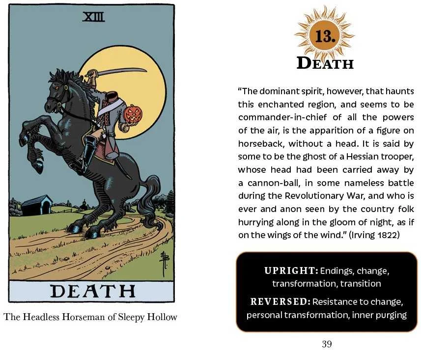 The Legend of Sleepy Hollow Tarot Kortos Schiffer Publishing