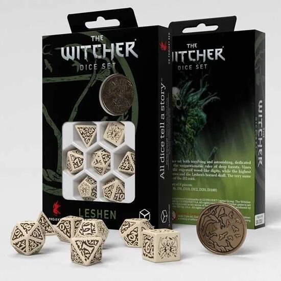 Dėlionė Q-workshop The Witcher Leshen - The Master Of Crows Kauliukų Rinkinys