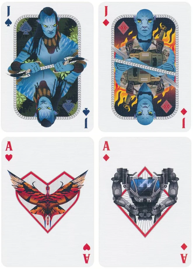 Theory 11 Kolekcionuojamos Kortelės - Theory11 Avatar Playing Cards, 52 Kortelės, 2 Džokeriai, Mėlyna