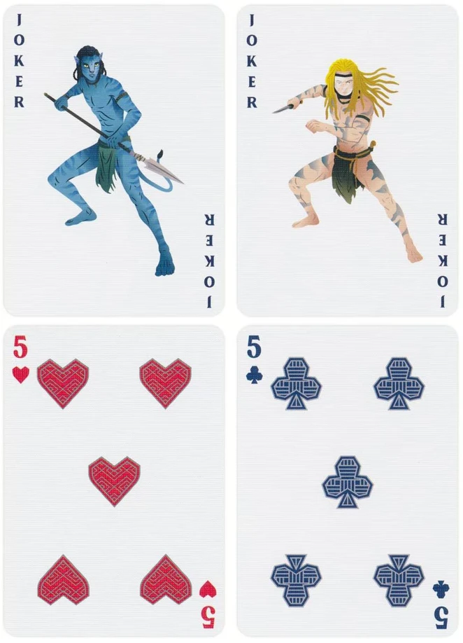 Theory 11 Kolekcionuojamos Kortelės - Theory11 Avatar Playing Cards, 52 Kortelės, 2 Džokeriai, Mėlyna