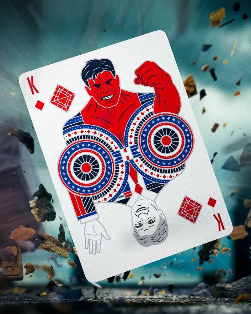 Theory 11 Marvel Kapitonas Amerika žaidimo kortos – premium, kolekcinės, pokeriui