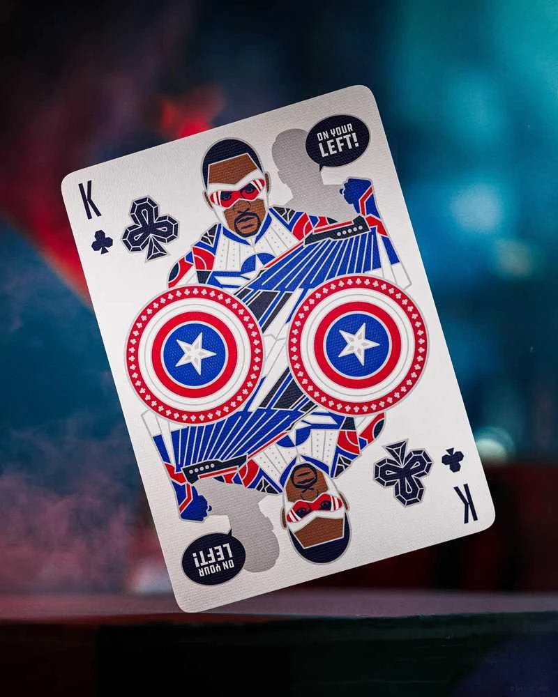 Theory 11 Marvel Kapitonas Amerika žaidimo kortos – premium, kolekcinės, pokeriui