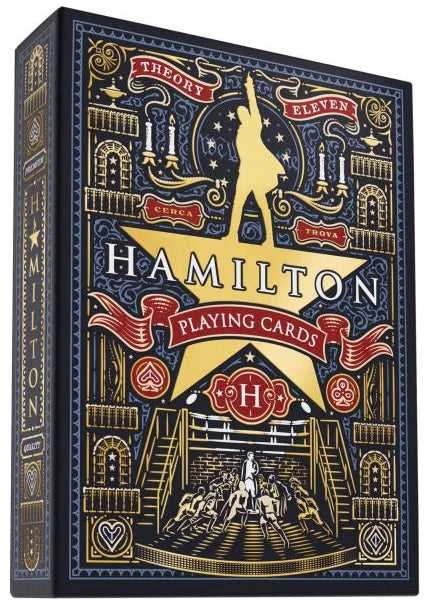 Theory 11 Hamilton žaidimo kortos Theory11 kolekcinė premium kaladė miuziklo fanams