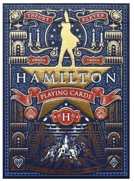 Theory 11 Hamilton žaidimo kortos Theory11 kolekcinė premium kaladė miuziklo fanams