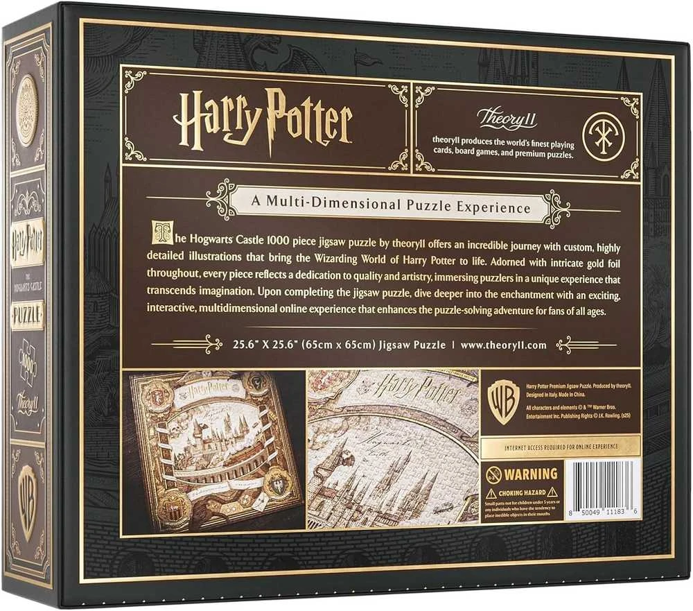 Theory 11 Dėlionė - Harry Potter 1000 Detalių Dėlionė Interaktyvi Patirtis 65 x 65 cm