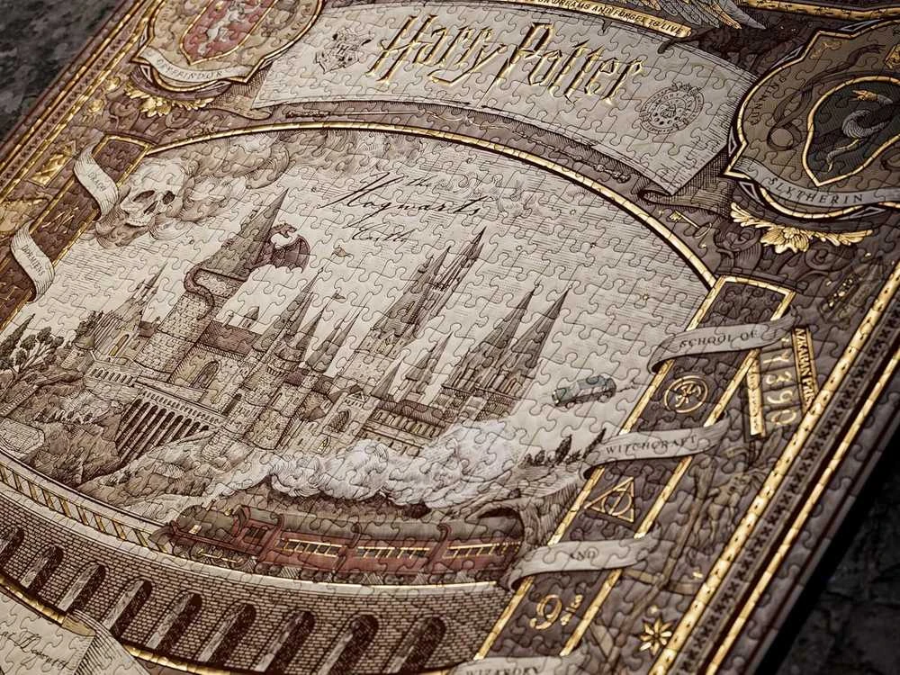 Theory 11 Dėlionė - Harry Potter 1000 Detalių Dėlionė Interaktyvi Patirtis 65 x 65 cm