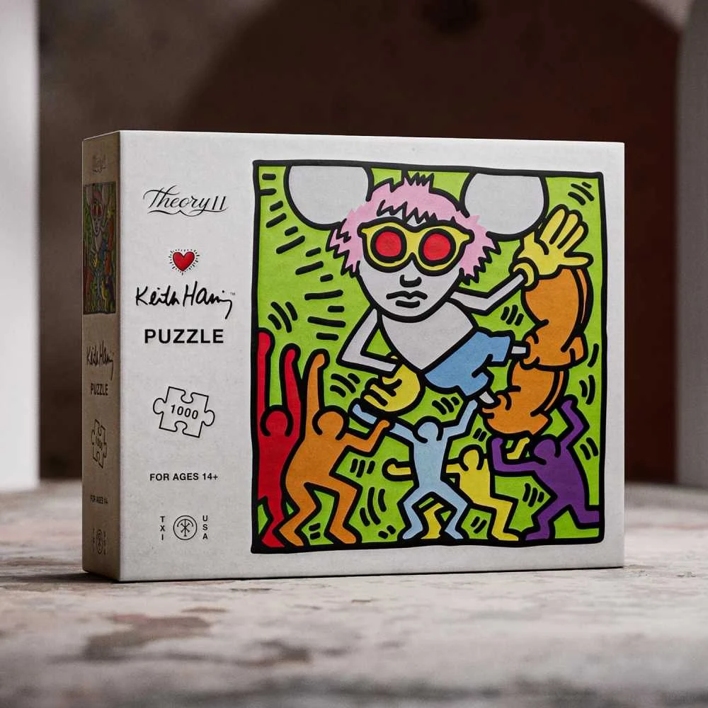 Theory 11 Keith Haring „Andy Mouse“ dėlionė 1000 detalių – pop meno gerbėjams