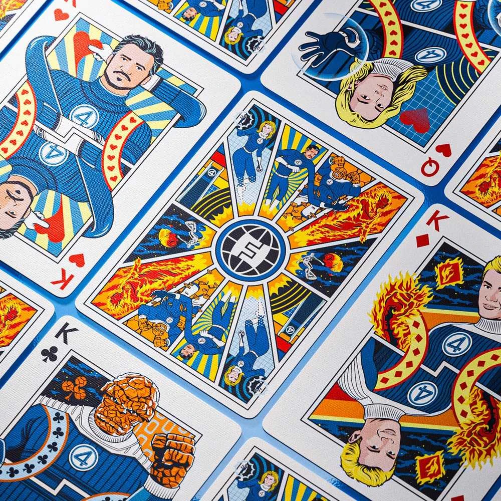 Theory 11 Marvel Fantastic Four žaidimo kortos – Theory11, pokeriui ir kolekcionieriams