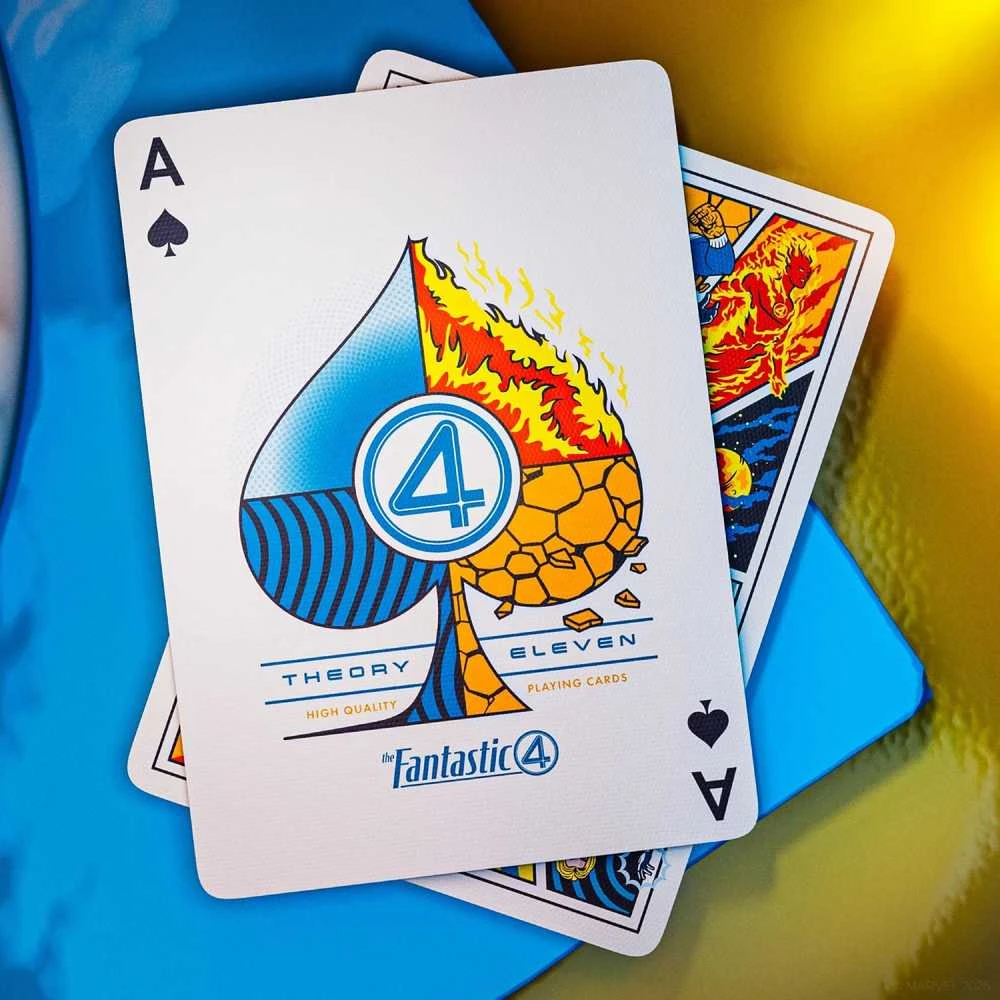 Theory 11 Marvel Fantastic Four žaidimo kortos – Theory11, pokeriui ir kolekcionieriams
