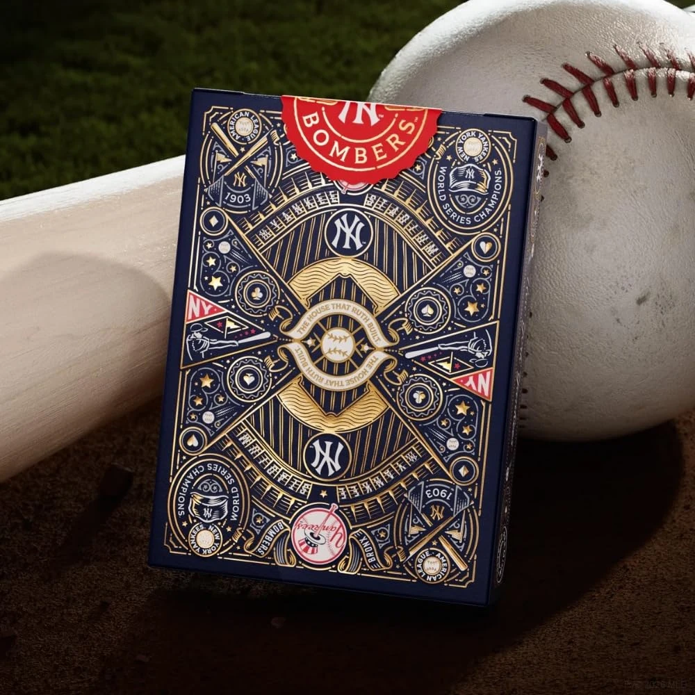 Theory 11 Kolekcionuojamos Kortelės - New York Yankees Theory11 Kaladė, 52 Kortelės, 2 Džokeriai, MLB