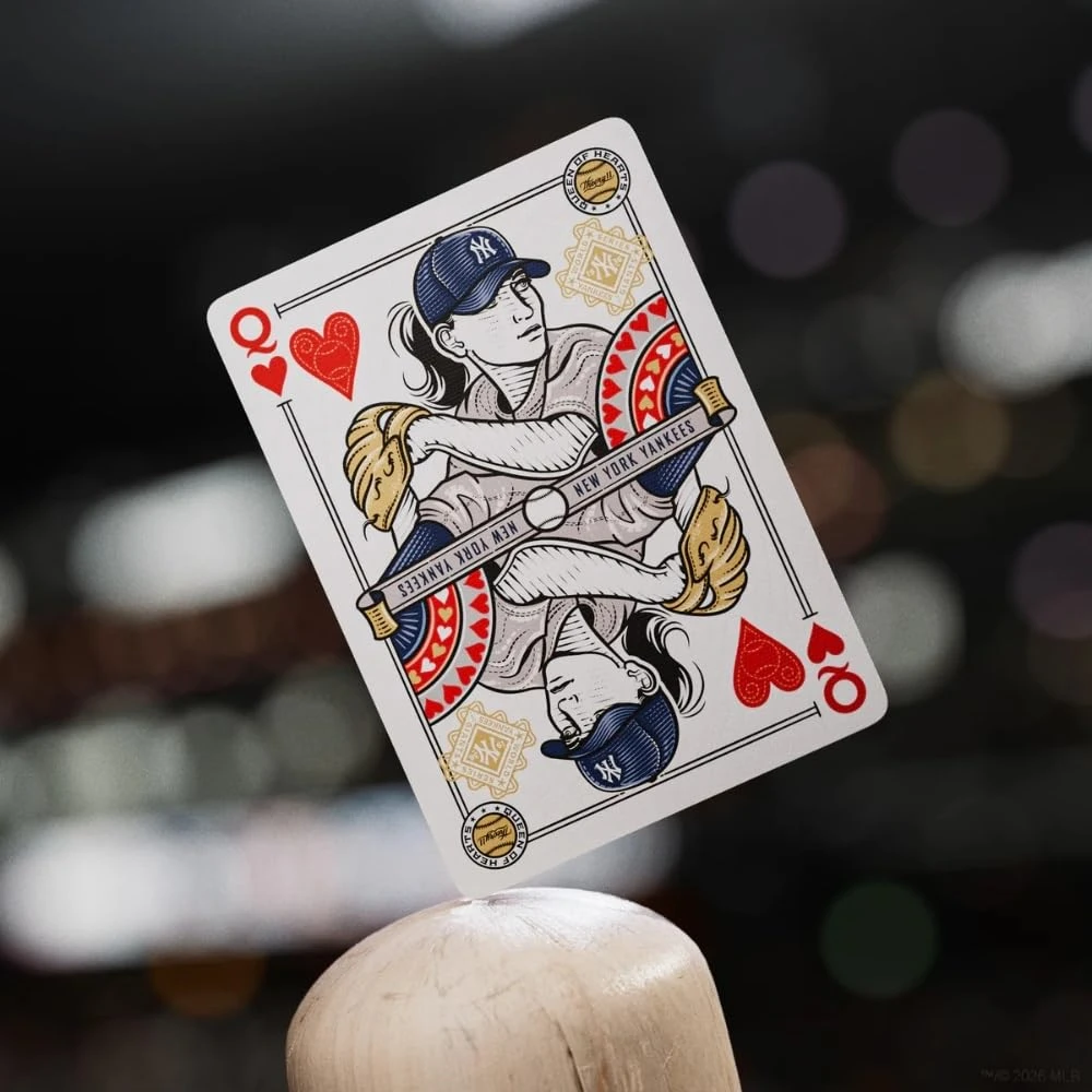 Theory 11 Kolekcionuojamos Kortelės - New York Yankees Theory11 Kaladė, 52 Kortelės, 2 Džokeriai, MLB