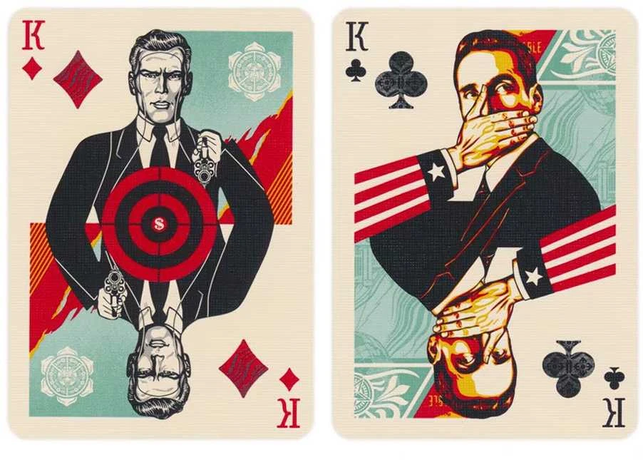 Theory 11 Kortų Žaidimas - OBEY Auksinė Leidimo Theory11 56 Pokerio Kortos su Džokeriais