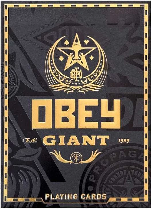 Theory 11 Kortų Žaidimas - OBEY Auksinė Leidimo Theory11 56 Pokerio Kortos su Džokeriais