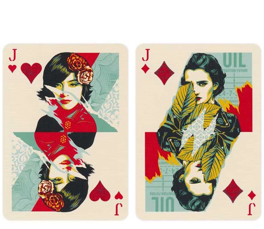 Theory 11 Kortų Žaidimas - OBEY Auksinė Leidimo Theory11 56 Pokerio Kortos su Džokeriais