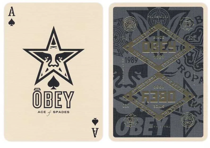 Theory 11 Kortų Žaidimas - OBEY Auksinė Leidimo Theory11 56 Pokerio Kortos su Džokeriais