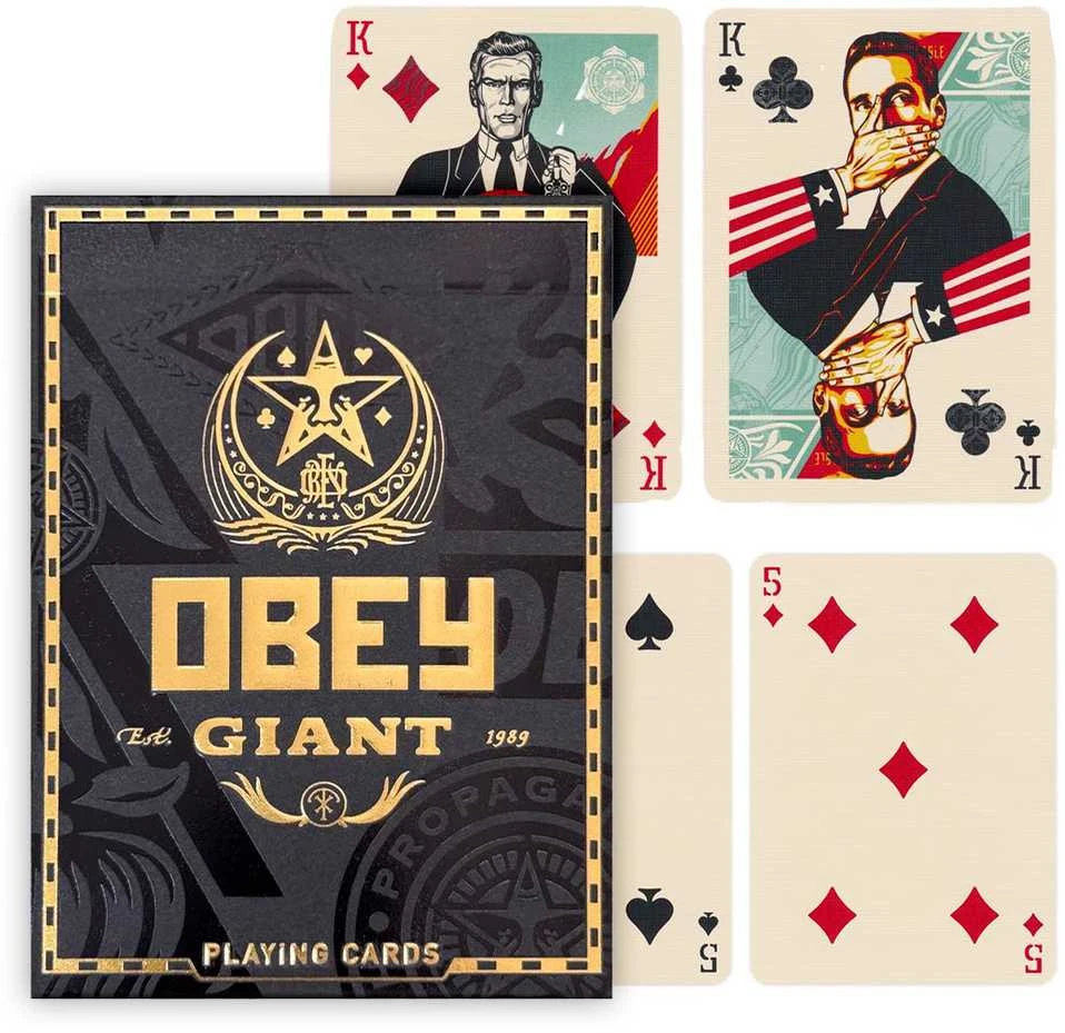 Theory 11 Kortų Žaidimas - OBEY Auksinė Leidimo Theory11 56 Pokerio Kortos su Džokeriais