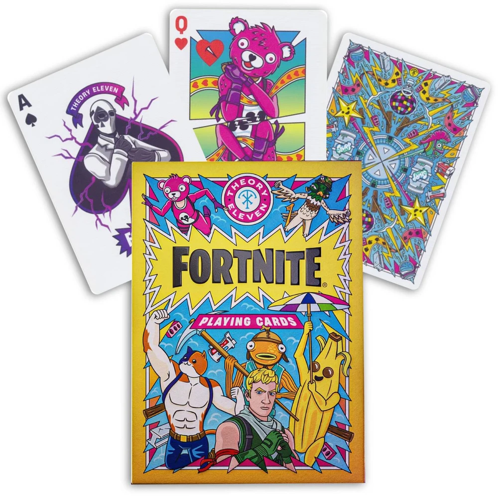 Theory 11 Kolekcionuojamos Kortelės - Theory11 Fortnite Playing Cards, 52 Kortelės, 2 Džokeriai, 2 Fortnite Kortelės