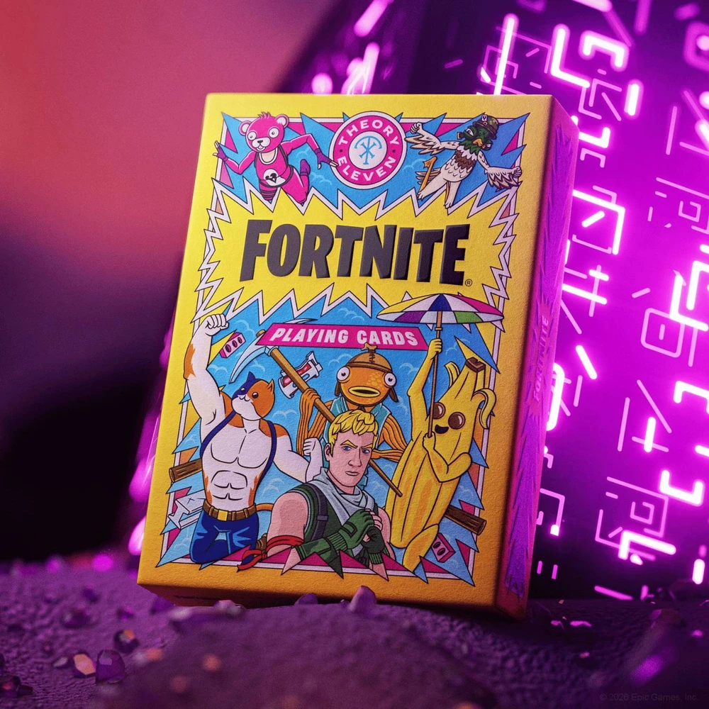 Theory 11 Kolekcionuojamos Kortelės - Theory11 Fortnite Playing Cards, 52 Kortelės, 2 Džokeriai, 2 Fortnite Kortelės