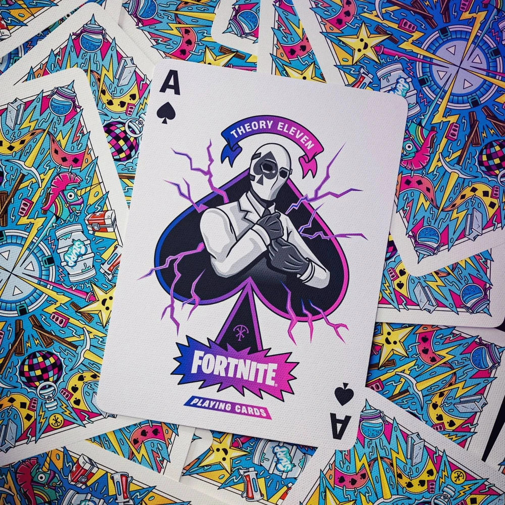Theory 11 Kolekcionuojamos Kortelės - Theory11 Fortnite Playing Cards, 52 Kortelės, 2 Džokeriai, 2 Fortnite Kortelės