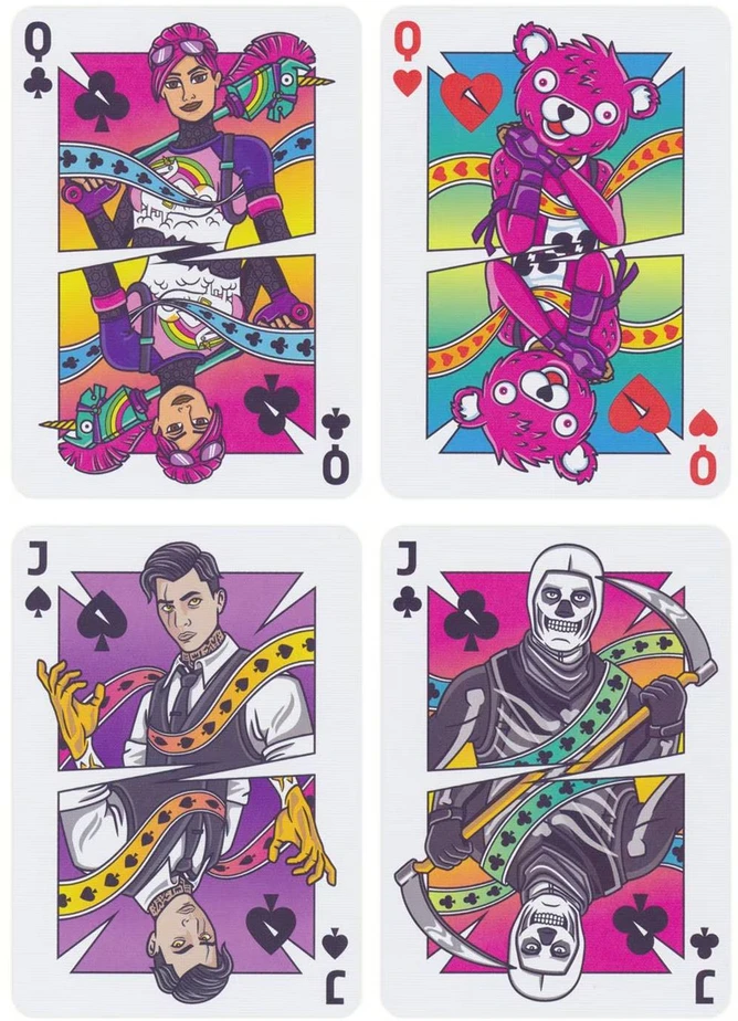 Theory 11 Kolekcionuojamos Kortelės - Theory11 Fortnite Playing Cards, 52 Kortelės, 2 Džokeriai, 2 Fortnite Kortelės