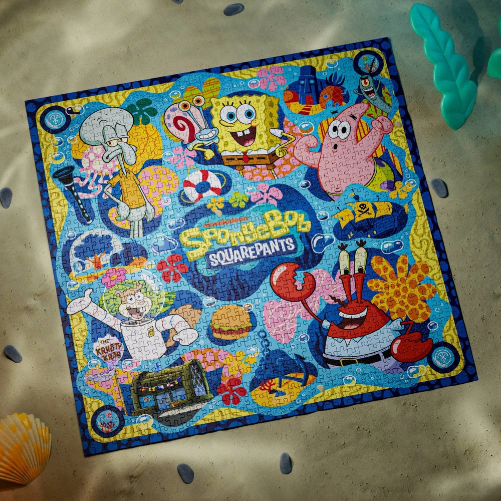 Theory 11 Dėlionė - SpongeBob SquarePants 1000 Detalių Dėlionė 65 x 65 cm